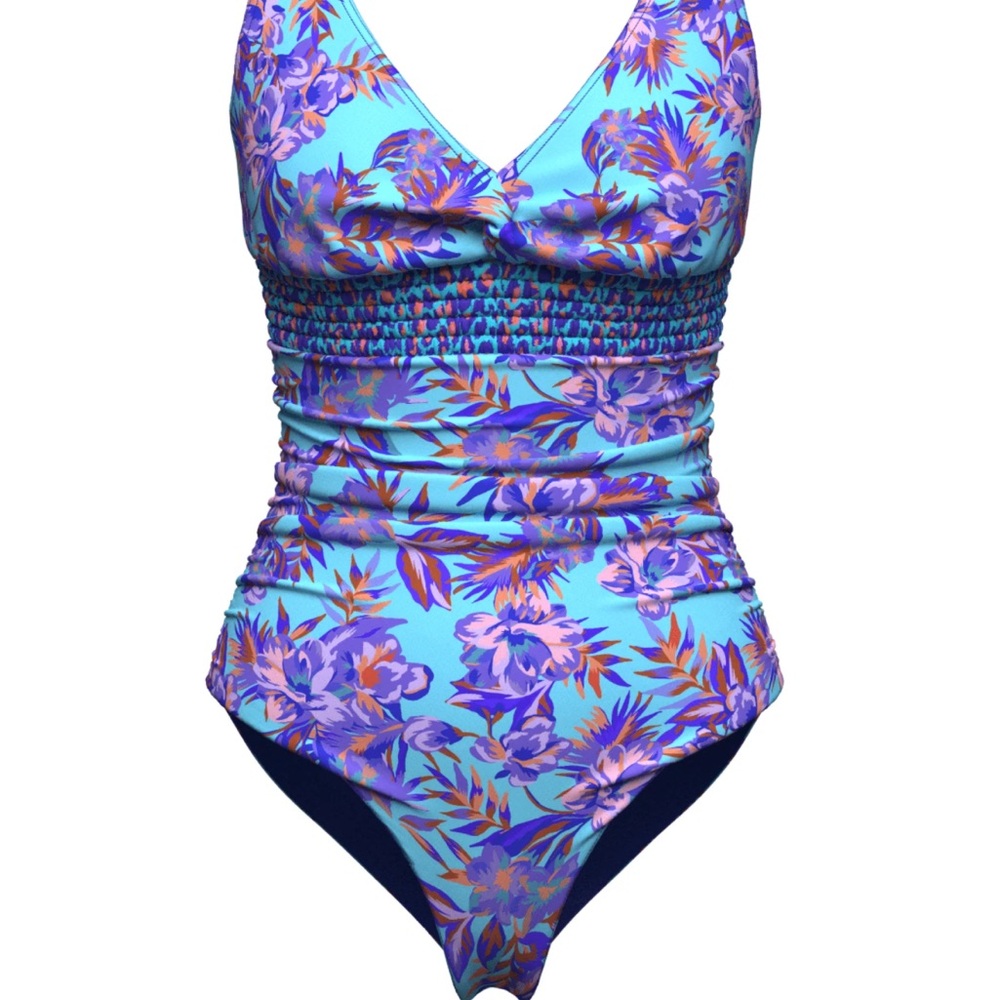 Tropical Floral One Piece Swimsuit